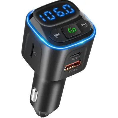 FM модулятор Gelius Tune GP-FMT051 (PD/QC) 36W Чёрный