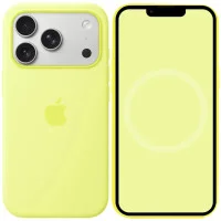 Чохол Накладка HC Magsafe iPhone 17 Pro Max Жовта/ Neon Yellow (AAA Animation)
