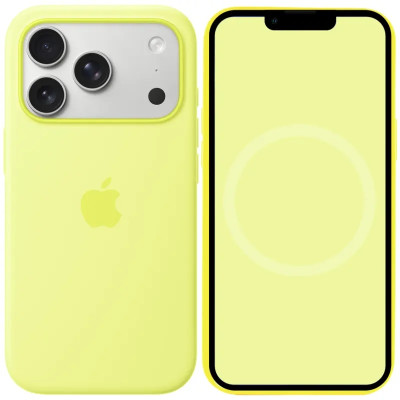 Чохол Накладка HC Magsafe iPhone 17 Pro Max Жовта/ Neon Yellow (AAA Animation)