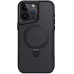 Чехол накладка Metal Buttons with MagSafe Carbon Ring iPhone 16 Pro Max Черная
