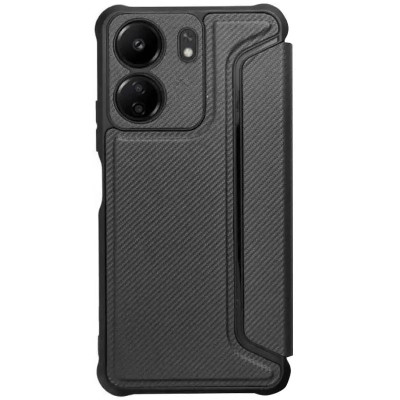Чохол-книжка Getman Razor Xiaomi Redmi 13C / Poco C65 Чорна (Carbon)