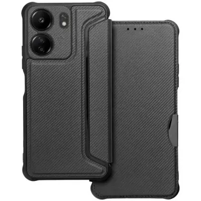 Чехол-книжка Getman Razor Xiaomi Redmi 13C / Poco C65 Чорная (Carbon) Чехол-книжка Getman Razor Xiaomi Redmi 13C / Poco C65 Чорная (Carbon)