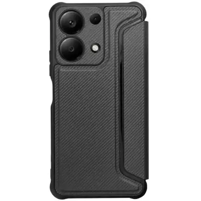 Чехол-книжка Getman Razor Xiaomi Redmi Note 13 Pro 4g Чорная (Carbon)