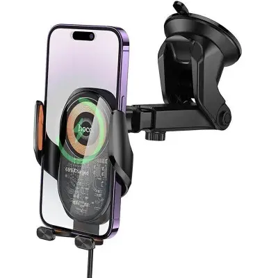 Автотримач Hoco HW34 з БЗП Black, Чорний