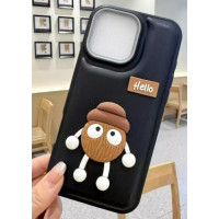 Чехол накладка Leather Toys Xiaomi Redmi Note 14 Pro 4G Hello Черная Чехол накладка Leather Toys Xiaomi Redmi Note 14 Pro 4G Hello Черная