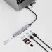 USB хаб WIWU Zolo Wi-HB003 USB-C 5 in 1 Grey, Серый