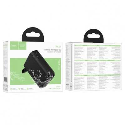 Колонка Bluetooth Hoco HC34 Black, Чорний