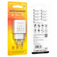 Сетевое зарядное устройство Borofone BA66A 18W QC3.0 Белый