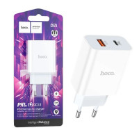 Мережевий зарядний пристрій Hoco C97A PD20W + QC3.0 Білий Мережевий зарядний пристрій Hoco C97A PD20W + QC3.0 Білий