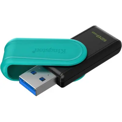 Флеш пам'ять USB 128Gb Kingston DT Exodia S USB 3.2 Чорна-Зелена