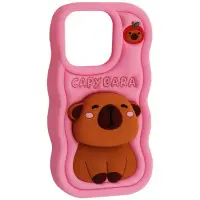 Накладка Capybara iPhone 13/14/15 Рожева (3D)