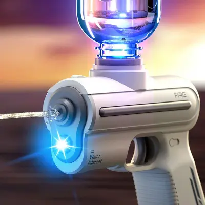 Водяной аккумуляторный пистолет Water Gun 9007B (200ml) Белый Водяной аккумуляторный пистолет Water Gun 9007B (200ml) Белый