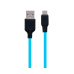 Кабель дата Hoco X21 USB Type A - Type-C 1м Чорно-синій