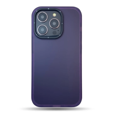 Чехол накладка Frosted MagSafe iPhone 14 Pro Max Темно-фиолетовая
