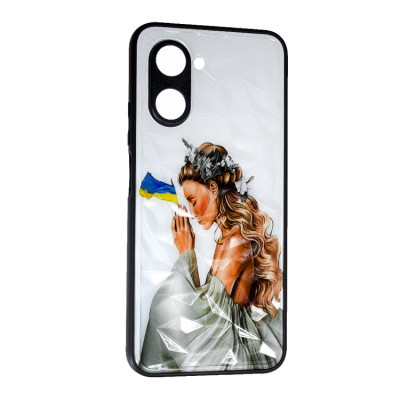 Чехол накладка Prisma UA Realme C33 Украинка с флагом