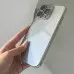 Чехол накладка Glittershine iPhone 12 Серебряний