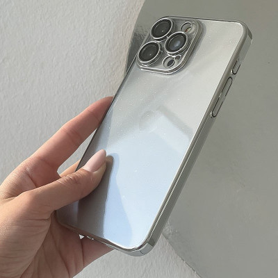 Чехол накладка Glittershine iPhone 12 Pro Серебряний