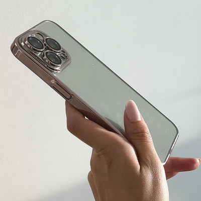 Чехол накладка Glittershine iPhone 12 Pro Розовое Золото