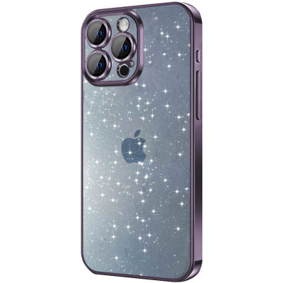 Чехол накладка Glittershine iPhone 12 Pro Фиолетовая