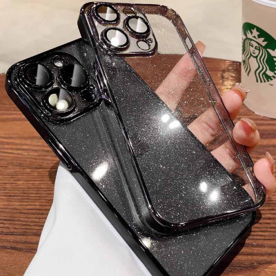 Чехол накладка Glittershine iPhone 14 Pro Max Черная