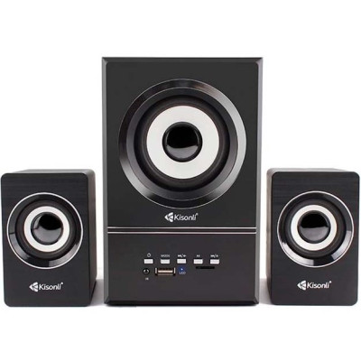 Колонка компьютерная 2.0 Kisonli U-2800BT Black, Черная