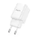 Мережевий зарядний пристрій Hoco C149A 1PD+1USB 30W White, Білий