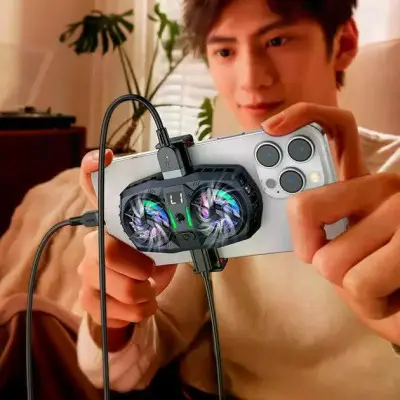 Кулер для телефона Hoco GM36 Mustango mobile phone dual cooler Черная