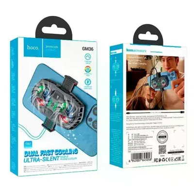 Кулер для телефона Hoco GM36 Mustango mobile phone dual cooler Черная