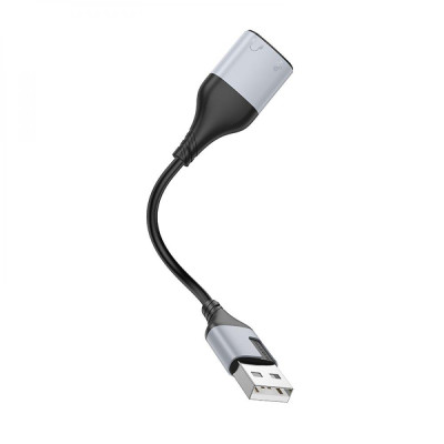 Адаптер Borofon BV19 2-port USB to 3.5mm External Sound Card Чорний