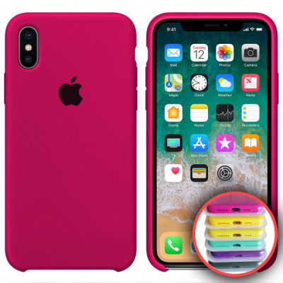 Чехол накладка HC iPhone XR Ярко-розовая (47)