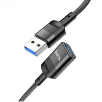 USB подовжувач Hoco U107 USB3.0 3A 1.2m Чорний