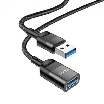 USB подовжувач Hoco U107 USB3.0 3A 1.2m Чорний