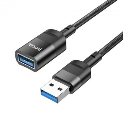 USB подовжувач Hoco U107 USB3.0 3A 1.2m Чорний