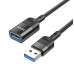 USB удлинитель Hoco U107 USB3.0 3A 1.2m Черный