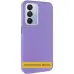 Чехол Накладка Leather Metal Buttons Xiaomi Redmi 14C Сиреневая Light Purple