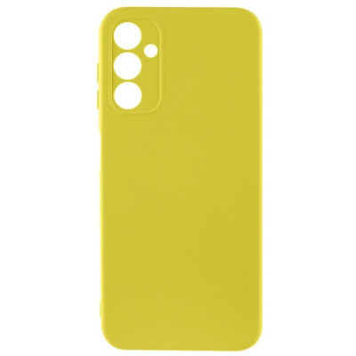 Чехол накладка Getman Liquid Silk Samsung A165 (A16) Желтая /Flash