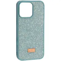 Чехол Накладка Swarovski Diamond iPhone 13 Синяя