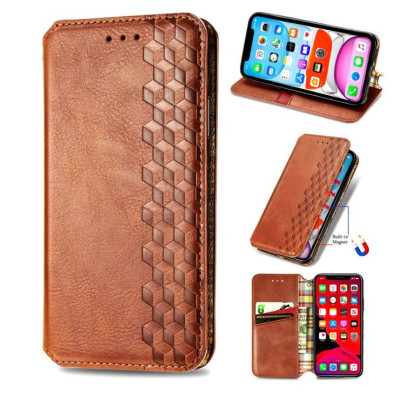 Чохол-книжка Getman Cubic Huawei P Smart 2021 Коричнева