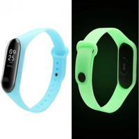 Ремешок Силикон Неон Mi Band 3/4 Голубой Ремешок Силикон Неон Mi Band 3/4 Голубой