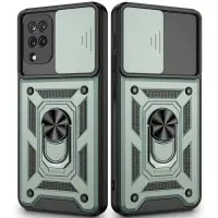 Чехол накладка Serge Ring Camshield Samsung A225 (A22)/M325 (M32) Зеленая