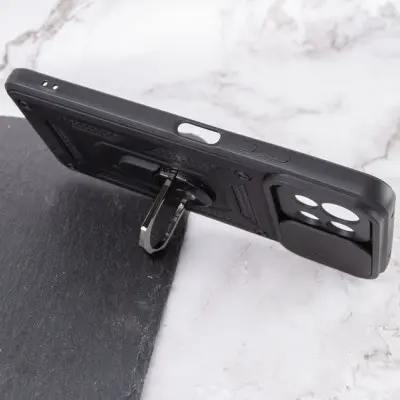 Чехол накладка Serge Ring Camshield Xiaomi Mi 11 Lite Черная