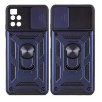 Чехол накладка Serge Ring Camshield Xiaomi Mi 11 Lite Синяя