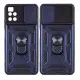 Чехол накладка Serge Ring Camshield Xiaomi Mi 11 Lite Синяя