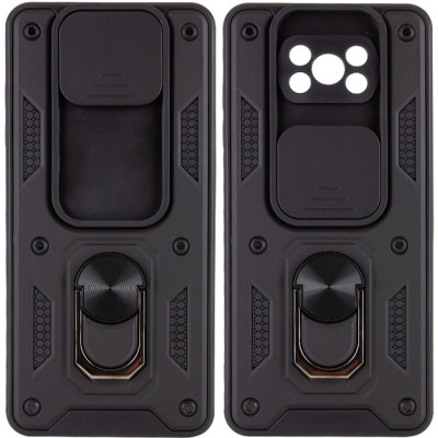 Чехол накладка Serge Ring Camshield Xiaomi Poco X3 Черная