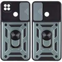 Чехол накладка Serge Ring Camshield Xiaomi Redmi 9c Зелена