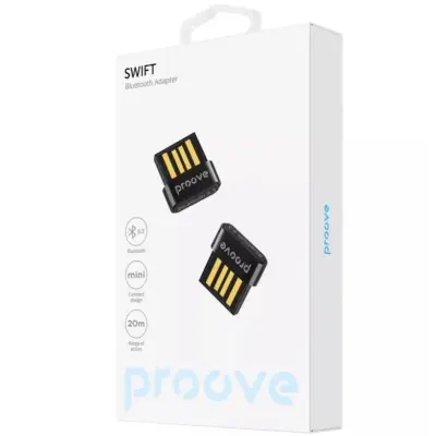 Bluetooth адаптер USB BT Adapter Proove Swift 5.4  Black, Чорний