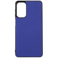 Чехол накладка Leather Xiaomi Redmi Note 9 Pro Синяя
