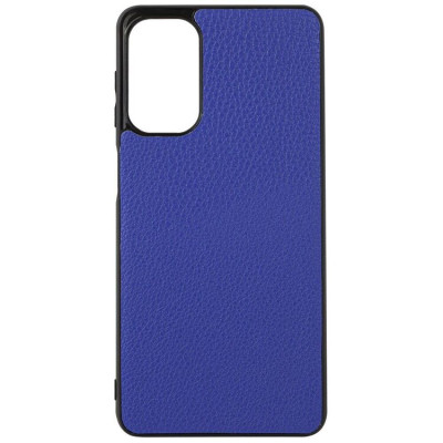 Чехол накладка Leather Xiaomi Redmi Note 9 Pro Синяя
