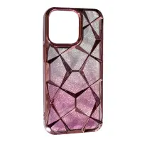 Чехол накладка Abstraction Color  iPhone 16 Розовая
