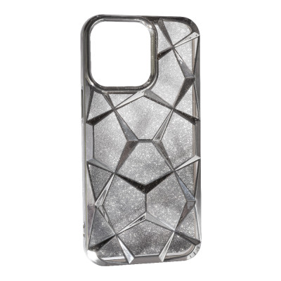 Чехол накладка Abstraction Color iPhone 16 Серебряная Чехол накладка Abstraction Color iPhone 16 Серебряная